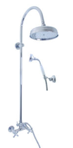 SLEZAK-RAV Vodovodní baterie sprchová MORAVA RETRO s hlavovou a ruční sprchou