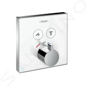 HANSGROHE Shower Select Glass Termostatická baterie pod omítku pro 2 spotřebiče