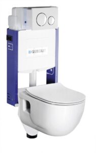 SAPHO Závěsné WC Brilla s podomítkovou nádržkou a tlačítkem Geberit